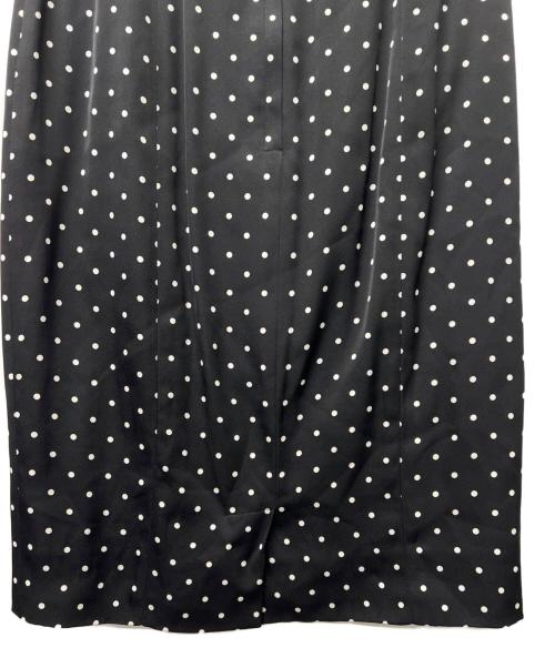 DOLCE & GABBANA（ドルチェ＆ガッバーナ）DOLCE & GABBANA (ドルチェ＆ガッバーナ) ドット柄スカート ブラック サイズ:４２の古着・服飾アイテム