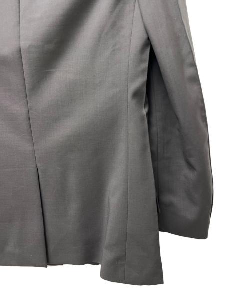 MIU MIU（ミュウミュウ）MIU MIU (ミュウミュウ) リボンつけ襟テーラードジャケット グレー サイズ:３６の古着・服飾アイテム