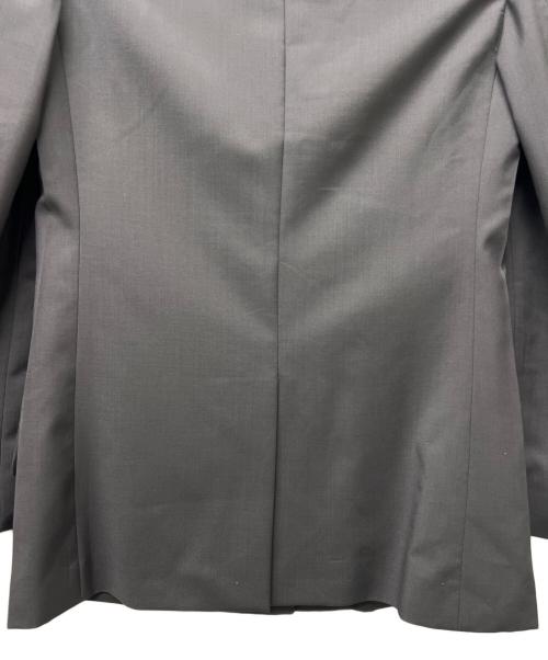 MIU MIU（ミュウミュウ）MIU MIU (ミュウミュウ) リボンつけ襟テーラードジャケット グレー サイズ:３６の古着・服飾アイテム