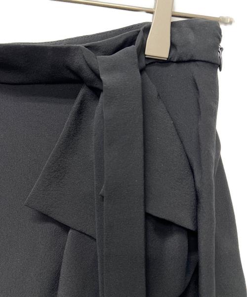 PRADA（プラダ）PRADA (プラダ) フリル付スカート ブラック サイズ:３８の古着・服飾アイテム