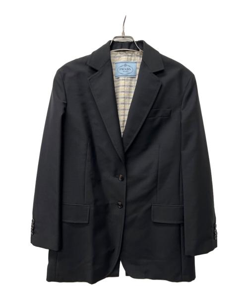 PRADA（プラダ）PRADA (プラダ) テーラードジャケット ブラック サイズ:３６の古着・服飾アイテム