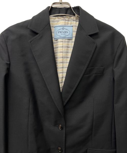 PRADA（プラダ）PRADA (プラダ) テーラードジャケット ブラック サイズ:３６の古着・服飾アイテム