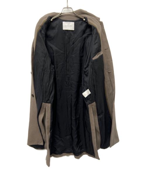 CULLNI（クルニ）CULLNI (クルニ) ラムウールメルトンステンカラーコート ブラウン サイズ:１の古着・服飾アイテム