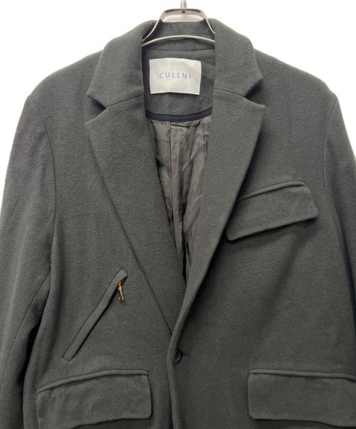 CULLNI（クルニ）CULLNI (クルニ) ラムウールメルトンチェスターコート グレー サイズ:Ｍの古着・服飾アイテム