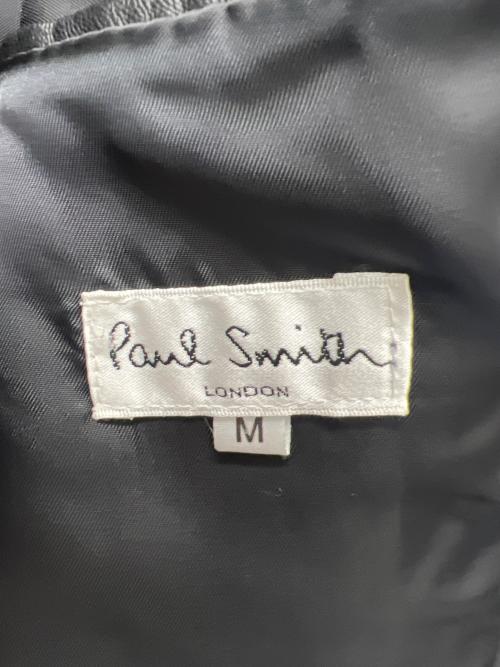 PAUL SMITH（ポールスミス）PAUL SMITH (ポールスミス) ラムレザージャケット ブラック サイズ:Ｍの古着・服飾アイテム