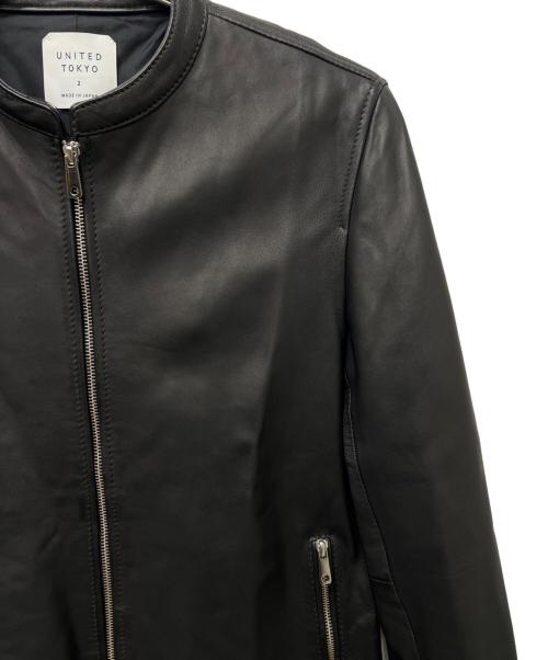 UNITED TOKYO（ユナイテッドトーキョー）UNITED TOKYO (ユナイテッドトーキョー) レザージャケット ブラック サイズ:２の古着・服飾アイテム