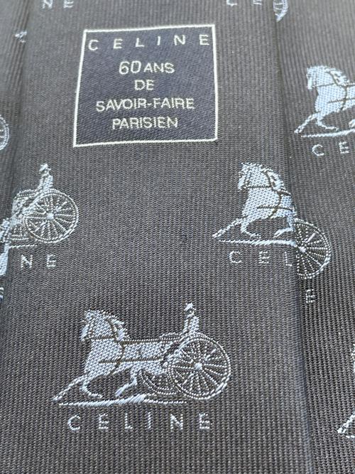 CELINE（セリーヌ）CELINE (セリーヌ) ネクタイ ネイビー サイズ:FREEの古着・服飾アイテム