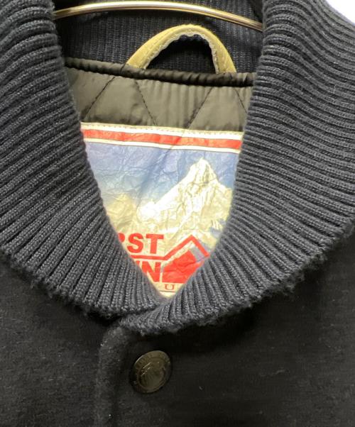 FIRST DOWN（ファーストダウン）FIRST DOWN (ファーストダウン) スタジャン ネイビー×ベージュ サイズ:Ｌの古着・服飾アイテム