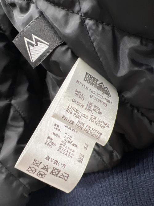 FIRST DOWN（ファーストダウン）FIRST DOWN (ファーストダウン) スタジャン ネイビー×ベージュ サイズ:Ｌの古着・服飾アイテム