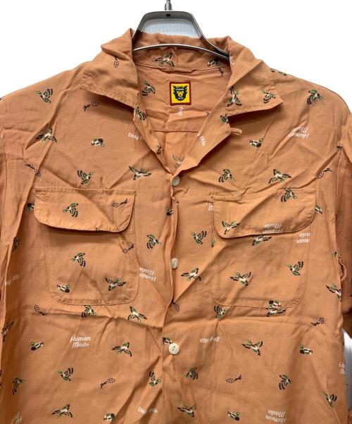 HUMAN MADE（ヒューマンメイド）HUMAN MADE (ヒューマンメイド) 長袖シャツ オレンジ サイズ:Ｓの古着・服飾アイテム