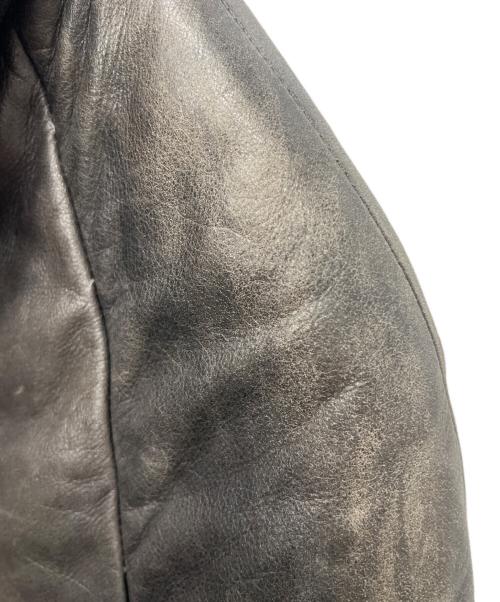 HARLEY-DAVIDSON（ハーレーダビッドソン）HARLEY-DAVIDSON (ハーレーダビッドソン) レザーダウンジャケット ブラック サイズ:Ｍの古着・服飾アイテム