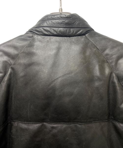 HARLEY-DAVIDSON（ハーレーダビッドソン）HARLEY-DAVIDSON (ハーレーダビッドソン) レザーダウンジャケット ブラック サイズ:Ｍの古着・服飾アイテム