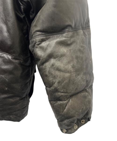 HARLEY-DAVIDSON（ハーレーダビッドソン）HARLEY-DAVIDSON (ハーレーダビッドソン) レザーダウンジャケット ブラック サイズ:Ｍの古着・服飾アイテム