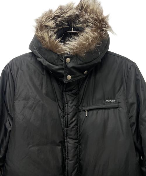 BURBERRY BLACK LABEL（バーバリーブラックレーベル）BURBERRY BLACK LABEL (バーバリーブラックレーベル) フーデッドダウンジャケット ブラック サイズ:Ｍの古着・服飾アイテム