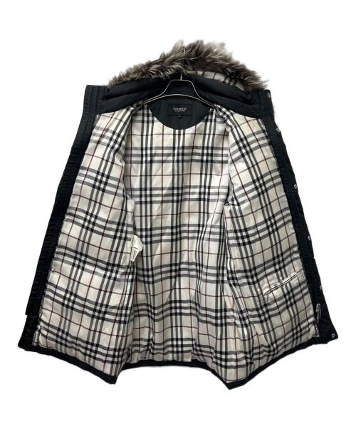 BURBERRY BLACK LABEL（バーバリーブラックレーベル）BURBERRY BLACK LABEL (バーバリーブラックレーベル) フーデッドダウンジャケット ブラック サイズ:Ｍの古着・服飾アイテム