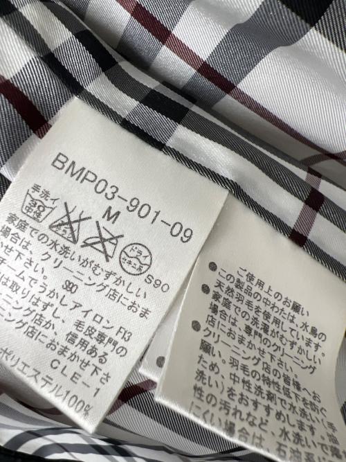 BURBERRY BLACK LABEL（バーバリーブラックレーベル）BURBERRY BLACK LABEL (バーバリーブラックレーベル) フーデッドダウンジャケット ブラック サイズ:Ｍの古着・服飾アイテム