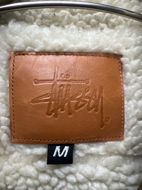stussy（ステューシー）stussy (ステューシー) ボアジャケット ブラウン サイズ:Ｍの古着・服飾アイテム