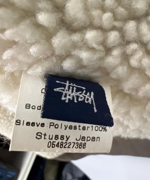 stussy（ステューシー）stussy (ステューシー) ボアジャケット ブラウン サイズ:Ｍの古着・服飾アイテム