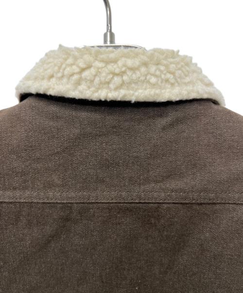stussy（ステューシー）stussy (ステューシー) ボアジャケット ブラウン サイズ:Ｍの古着・服飾アイテム