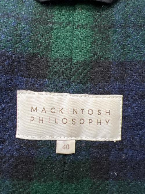 MACKINTOSH PHILOSOPHY（マッキントッシュ フィロソフィー）MACKINTOSH PHILOSOPHY (マッキントッシュ フィロソフィー) オイルドコットンジャケット オリーブ サイズ:４０の古着・服飾アイテム