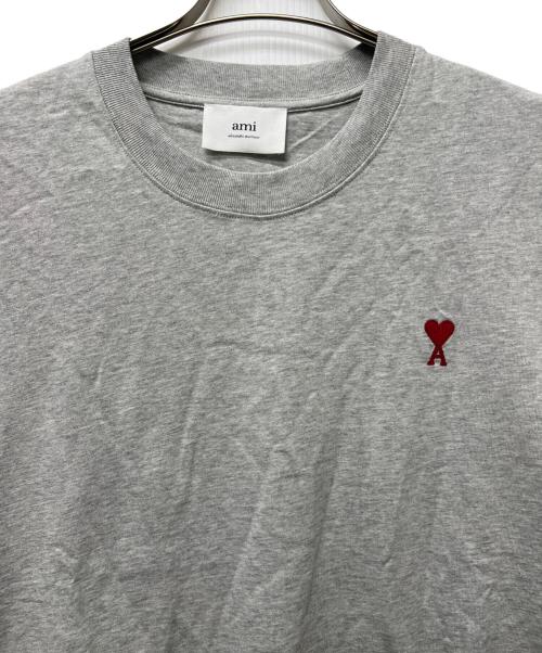 AMI PARIS（アミ パリス）AMI PARIS (アミ パリス) 半袖カットソー グレー サイズ:ＸＬの古着・服飾アイテム