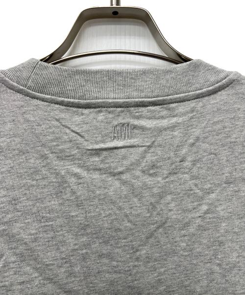 AMI PARIS（アミ パリス）AMI PARIS (アミ パリス) 半袖カットソー グレー サイズ:ＸＬの古着・服飾アイテム
