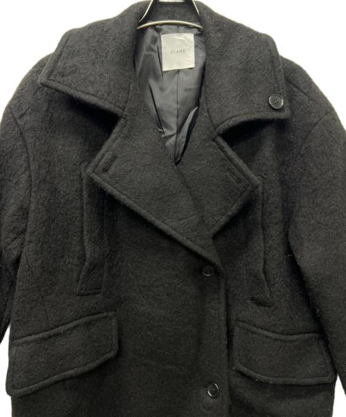 CLANE（クラネ）CLANE (クラネ) SHORT SHAGGY COCOON OVER COAT ブラック サイズ:１の古着・服飾アイテム