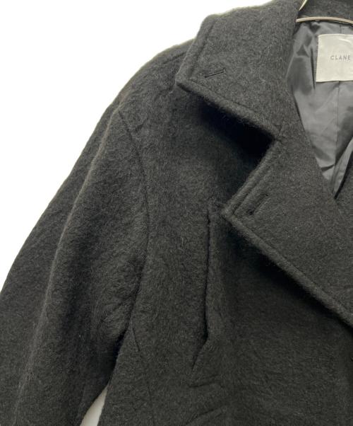 CLANE（クラネ）CLANE (クラネ) SHORT SHAGGY COCOON OVER COAT ブラック サイズ:１の古着・服飾アイテム