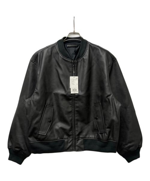 TAKEO KIKUCHI（タケオキクチ）TAKEO KIKUCHI (タケオキクチ) フェイクレザージャケット ブラック サイズ:Ｌの古着・服飾アイテム