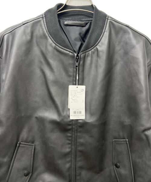 TAKEO KIKUCHI（タケオキクチ）TAKEO KIKUCHI (タケオキクチ) フェイクレザージャケット ブラック サイズ:Ｌの古着・服飾アイテム