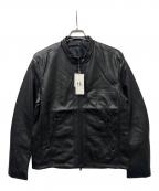 TAKEO KIKUCHIタケオキクチ）の古着「フェイクレザージャケット」｜ブラック