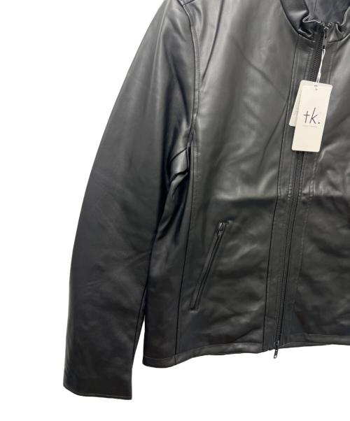 TAKEO KIKUCHI（タケオキクチ）TAKEO KIKUCHI (タケオキクチ) フェイクレザージャケット ブラック サイズ:Ｌの古着・服飾アイテム