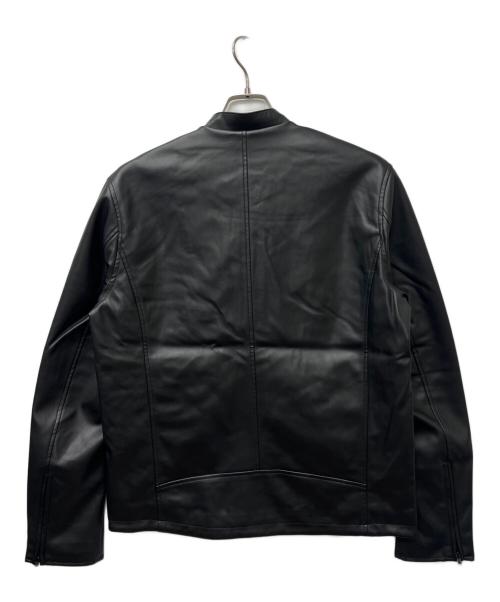 TAKEO KIKUCHI（タケオキクチ）TAKEO KIKUCHI (タケオキクチ) フェイクレザージャケット ブラック サイズ:Ｌの古着・服飾アイテム