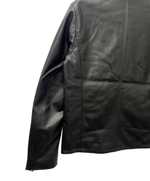 TAKEO KIKUCHI（タケオキクチ）TAKEO KIKUCHI (タケオキクチ) フェイクレザージャケット ブラック サイズ:Ｌの古着・服飾アイテム