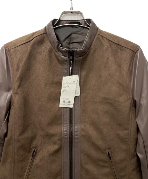 TAKEO KIKUCHI（タケオキクチ）TAKEO KIKUCHI (タケオキクチ) フェイクレザージャケット ベージュ サイズ:Ｍの古着・服飾アイテム