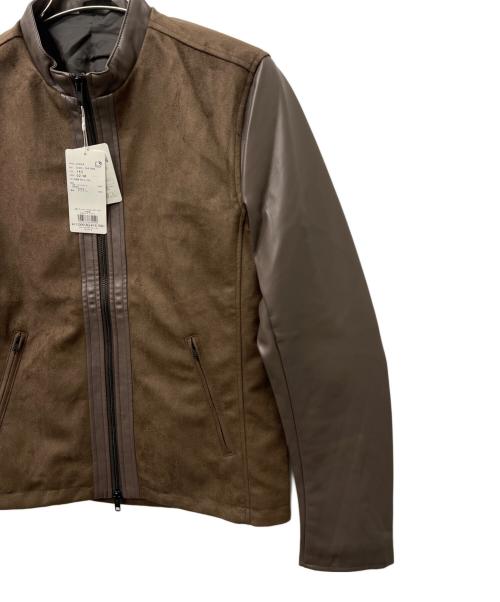 TAKEO KIKUCHI（タケオキクチ）TAKEO KIKUCHI (タケオキクチ) フェイクレザージャケット ベージュ サイズ:Ｍの古着・服飾アイテム