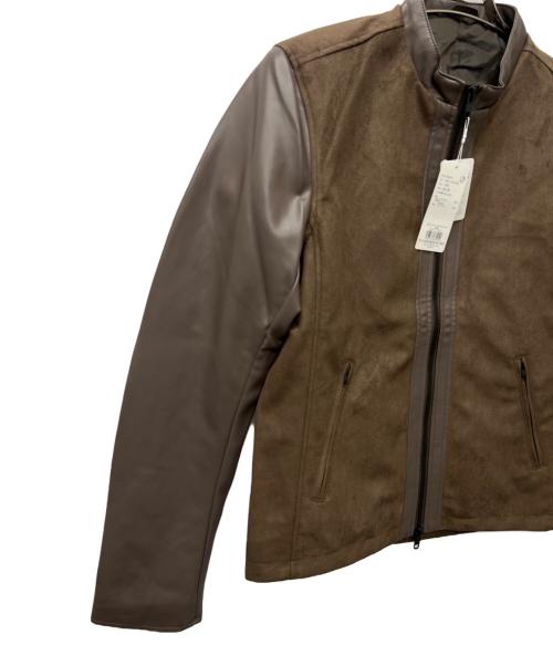 TAKEO KIKUCHI（タケオキクチ）TAKEO KIKUCHI (タケオキクチ) フェイクレザージャケット ベージュ サイズ:Ｍの古着・服飾アイテム