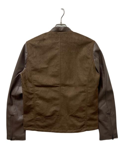 TAKEO KIKUCHI（タケオキクチ）TAKEO KIKUCHI (タケオキクチ) フェイクレザージャケット ベージュ サイズ:Ｍの古着・服飾アイテム