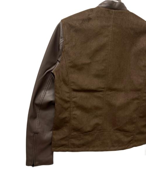 TAKEO KIKUCHI（タケオキクチ）TAKEO KIKUCHI (タケオキクチ) フェイクレザージャケット ベージュ サイズ:Ｍの古着・服飾アイテム