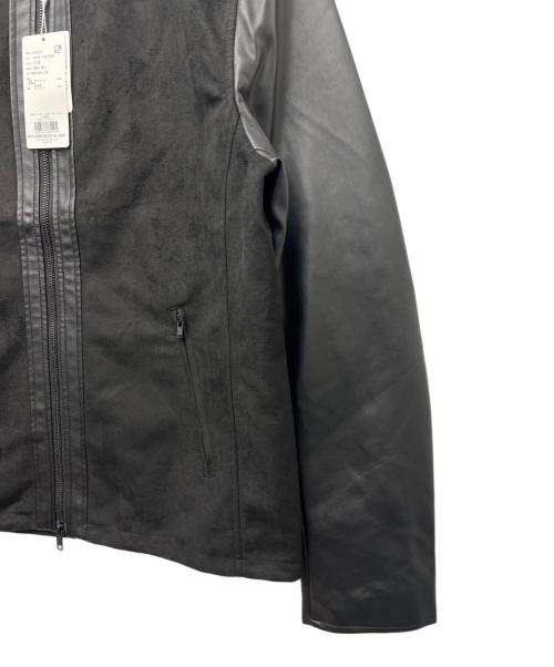 TAKEO KIKUCHI（タケオキクチ）TAKEO KIKUCHI (タケオキクチ) フェイクレザージャケット ブラック サイズ:ＸＬの古着・服飾アイテム
