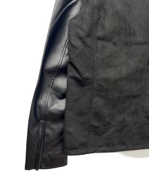 TAKEO KIKUCHI（タケオキクチ）TAKEO KIKUCHI (タケオキクチ) フェイクレザージャケット ブラック サイズ:ＸＬの古着・服飾アイテム