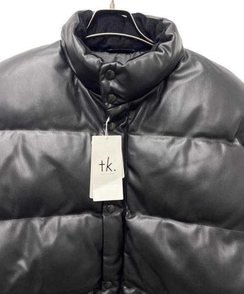 TAKEO KIKUCHI（タケオキクチ）TAKEO KIKUCHI (タケオキクチ) フェイクレザー中綿ジャケット ブラック サイズ:ＸＬの古着・服飾アイテム