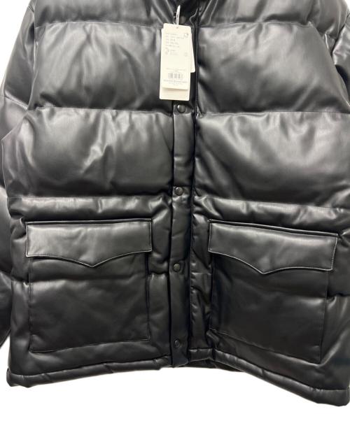 TAKEO KIKUCHI（タケオキクチ）TAKEO KIKUCHI (タケオキクチ) フェイクレザー中綿ジャケット ブラック サイズ:ＸＬの古着・服飾アイテム