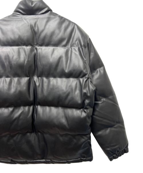 TAKEO KIKUCHI（タケオキクチ）TAKEO KIKUCHI (タケオキクチ) フェイクレザー中綿ジャケット ブラック サイズ:ＸＬの古着・服飾アイテム