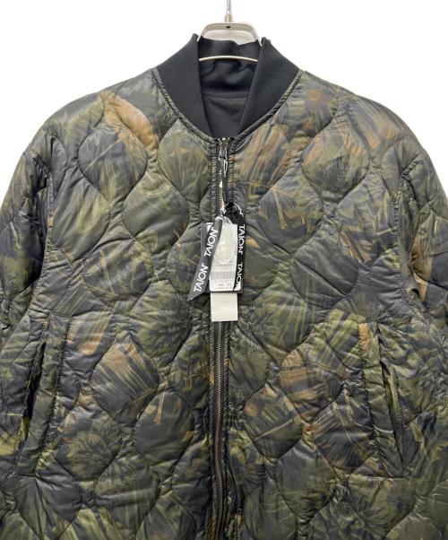 TAION（タイオン）TAION (タイオン) s'yte (サイト) DAHLIA CAMOUFLAGE QUILTED DOWN REVERSIBLE LONG MA-1 オリーブ サイズ:２の古着・服飾アイテム