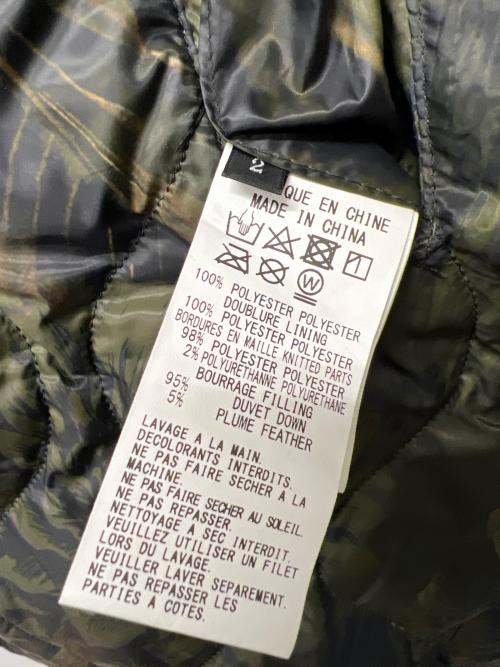 TAION（タイオン）TAION (タイオン) s'yte (サイト) DAHLIA CAMOUFLAGE QUILTED DOWN REVERSIBLE LONG MA-1 オリーブ サイズ:２の古着・服飾アイテム