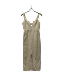 muller of yoshiokubo（ミュラーオブヨシオクボ）の古着「キャミソールワンピース」｜ベージュ