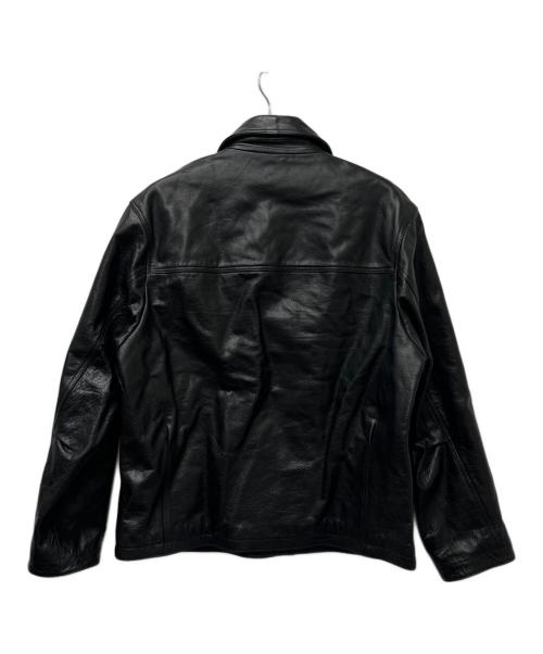 ZARA（ザラ）ZARA (ザラ) カウレザージャケット ブラック サイズ:Mの古着・服飾アイテム