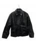 ZARA（ザラ）の古着「カウレザージャケット」｜ブラック