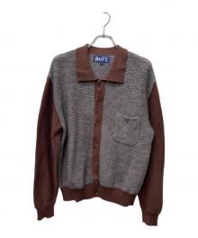 BoTT（ボット）の古着「Marled Knit Polo」｜グレー×ブラウン